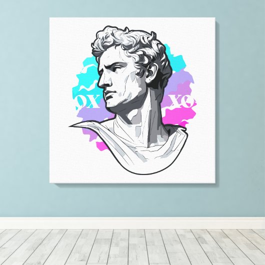 Echo's uit de oudheid: Griekse beeldhouwkunst Canvas Afdruk (Insitu (Houten vloer))