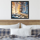 Echo's van '73: het labyrint van de Chronos Ocean Canvas Afdruk (Insitu (Slaapkamer))