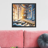 Echo's van '73: het labyrint van de Chronos Ocean Canvas Afdruk (Insitu (Woonkamer))