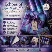 Echo's van Amethyst Getijde Inpakpapier Vel