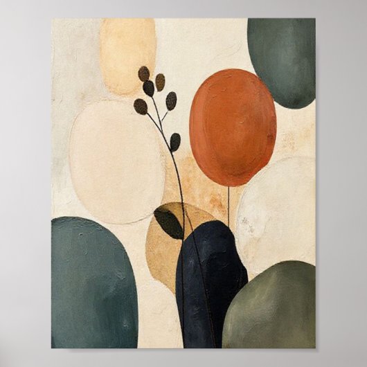 Echo's van de aarde: een botanische studie in text poster (Voorkant)