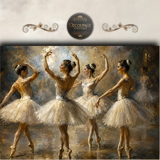 Echo's van de Ballet Decoupage Tissuepapier