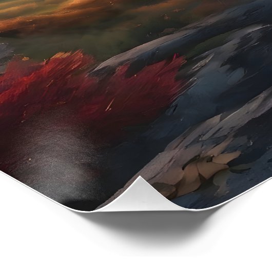 Echo's van de eeuwigheid perfect poster (Hoek)