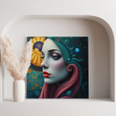 Echo's van de kosmos canvas afdruk