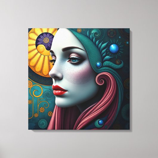 Echo's van de kosmos canvas afdruk (Voorkant)