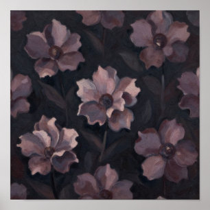 Echo's van de Nocturnale Tuin: Een Studie in Gedem Poster