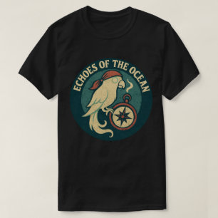 Echo's van de Oceaan Piraat Papegaai T-shirt