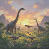 Echo's van de Oude Wereld – Prehistorische Fantasi Sticker (Voorkant)