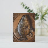 Echo's van de rivier: Murray Cod Wood Print, Briefkaart (Staand voorkant)