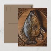 Echo's van de rivier: Murray Cod Wood Print, Briefkaart (Voorkant / Achterkant)