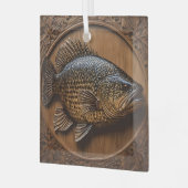 Echo's van de rivier: Murray Cod Wood Print, Glas Ornament (Voorkant links)