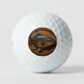 Echo's van de rivier: Murray Cod Wood Print, Golfballen (Voorkant)