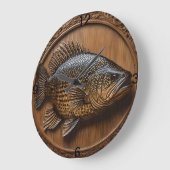 Echo's van de rivier: Murray Cod Wood Print, Grote Klok (Hoek)