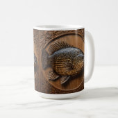 Echo's van de rivier: Murray Cod Wood Print, Koffiemok (Voorkant rechts)