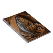 Echo's van de rivier: Murray Cod Wood Print, Notitieboek (Rechterzijde)
