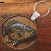 Echo's van de rivier: Murray Cod Wood Print, Sleutelhanger (Achterkant)