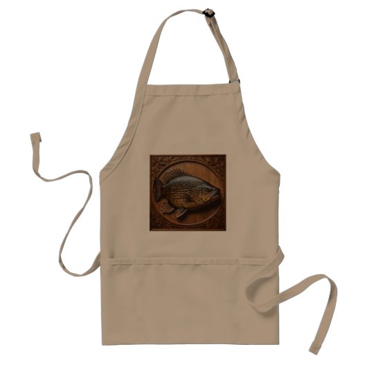 Echo's van de rivier: Murray Cod Wood Print, Standaard Schort (Voorkant)