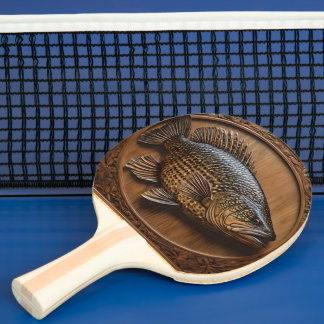 Echo's van de rivier: Murray Cod Wood Print, Tafeltennisbatje