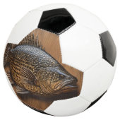 Echo's van de rivier: Murray Cod Wood Print, Voetbal (Drie kwart)