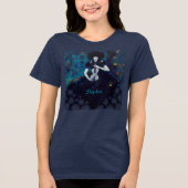 Echo's van de stilte: een vioollied van genezing Tri-Blend shirt (Voorkant)