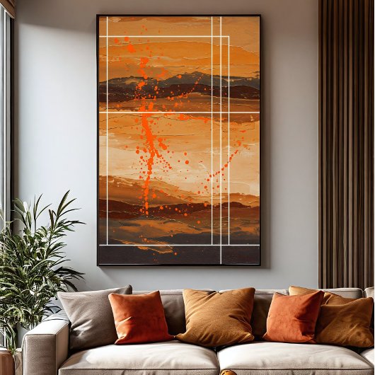 Echo's van de woestijn canvas afdruk