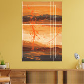 Echo's van de woestijn canvas afdruk (Insitu (Woonkamer))