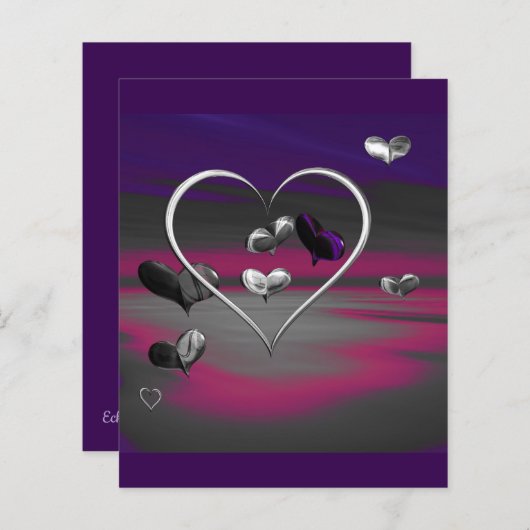 Echos van een metalige romance papieren vel (Voorkant / Achterkant)