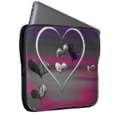 Echo's van een Metallische Romance Laptop Sleeve (Voorkant Rechts)