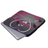 Echo's van een Metallische Romance Laptop Sleeve (Voorkant onderkant)