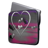 Echo's van een Metallische Romance Laptop Sleeve (Voorkant Links)