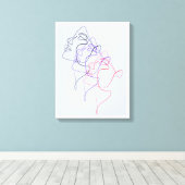 Echo's van Emotie Canvasprint Canvas Afdruk (Insitu (Houten vloer))