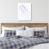 Echo's van Emotie Canvasprint Canvas Afdruk (Insitu (Slaapkamer))