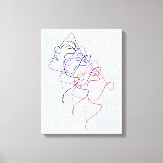 Echo's van Emotie Canvasprint Canvas Afdruk (Voorkant)