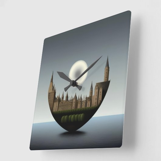 Echo's van ethiek: de omgekeerde reflectie vierkante klok (Hoek)