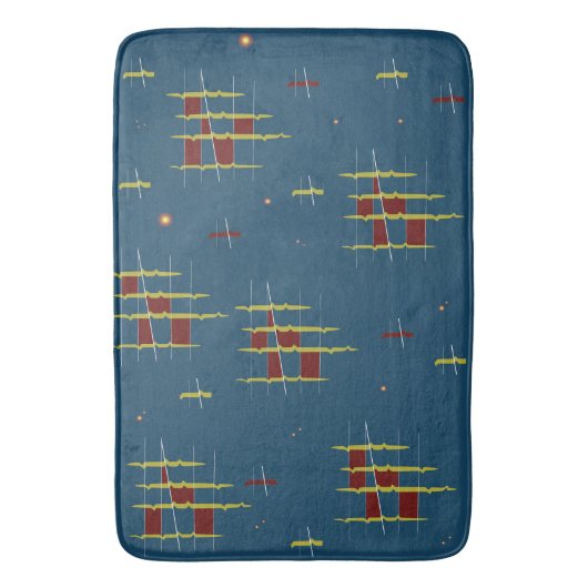 Echo's van geometrie badmat (Voorkant Verticaal)