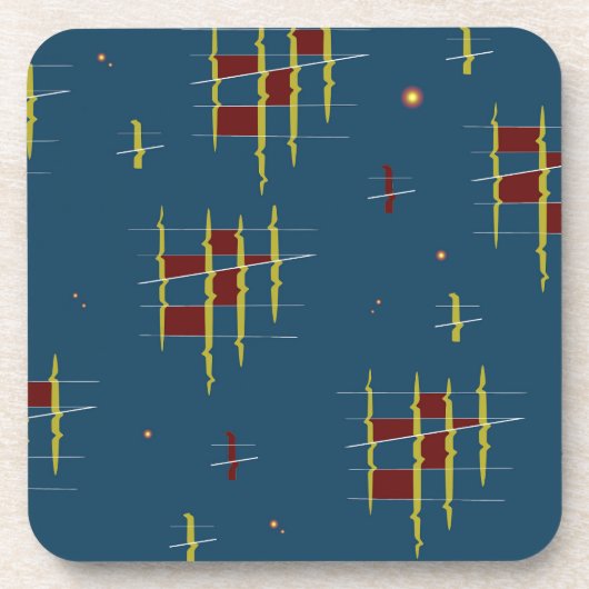 Echo's van geometrie bier onderzetter (Voorkant)