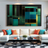 Echo's van geometrie canvas afdruk