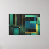 Echo's van geometrie canvas afdruk (Voorkant)