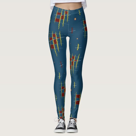 Echo's van geometrie leggings (Voorkant)