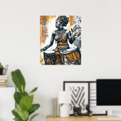 Echo's van haar voorouderlijke vuur poster (Thuiskantoor)