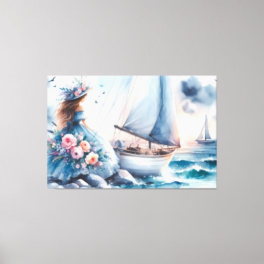 Echo's van het Getij Canvas Afdruk (Voorkant)