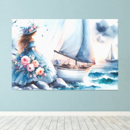 Echo's van het Getij Canvas Afdruk