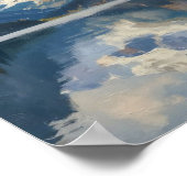 Echo's van het hoge Alpengebied: Gletsjertopreflec Poster (Hoek)