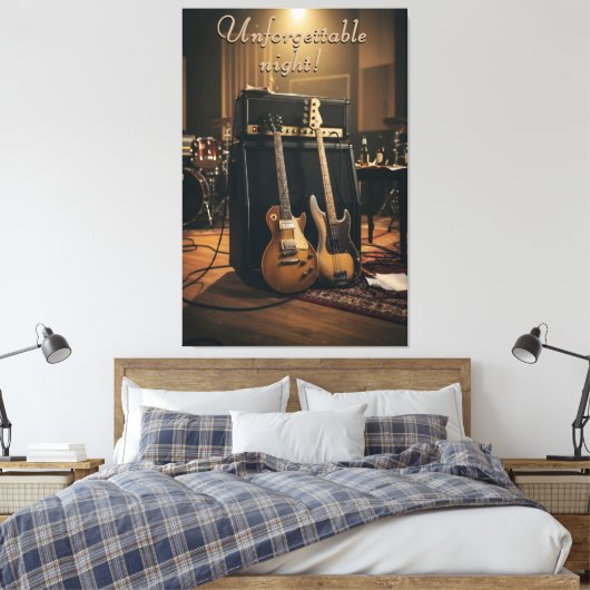 Echo's van het podium canvas afdruk (Insitu (Slaapkamer))