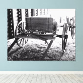 Echo's van het verleden canvas afdruk (Insitu (Houten vloer))