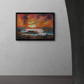 Echo's van kleur canvas afdruk