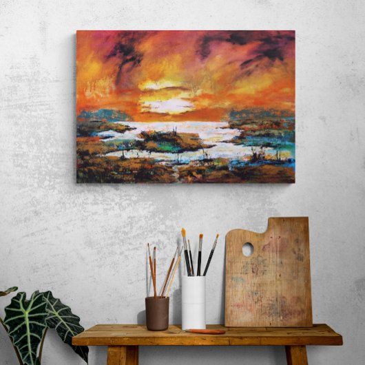 Echo's van kleur foto afdruk