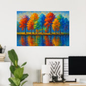 Echo's van kleur landschap poster (Thuiskantoor)