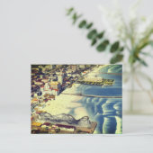 Echo's van Long Beach (Klassieke Kust van Californ Briefkaart (Staand voorkant)