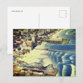 Echo's van Long Beach (Klassieke Kust van Californ Briefkaart (Voorkant / Achterkant)